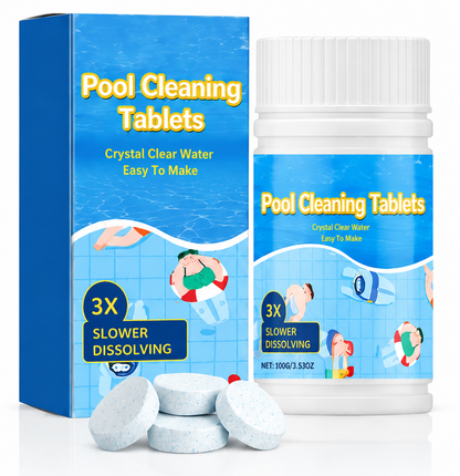 🏊 Crystal Clear Pool All Season Long Pool🏊 Cleaning Tablets