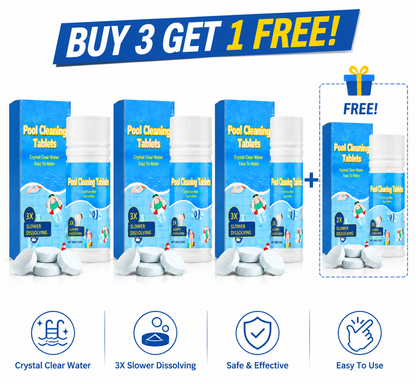 🏊 Crystal Clear Pool All Season Long Pool🏊 Cleaning Tablets