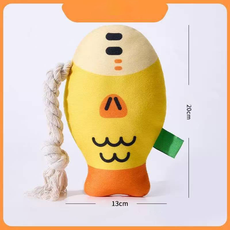 Plush Talking Fathead Fish [Yellow]